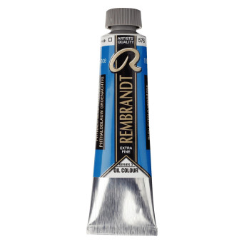 Farba olejna - Rembrandt - Phthalo Blue Green, 40 ml