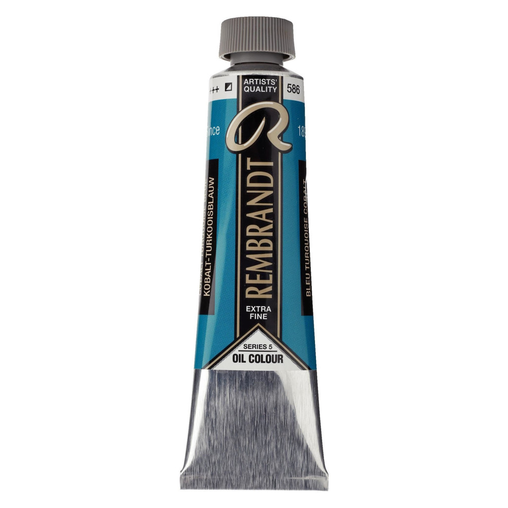 Farba olejna - Rembrandt - Cobalt Turquoise Blue, 40 ml