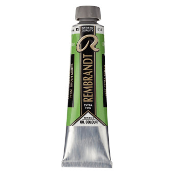 Farba olejna - Rembrandt - Permanent Green Medium, 40 ml