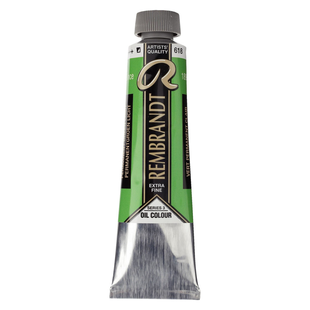 Farba olejna - Rembrandt - Permanent Green Light, 40 ml