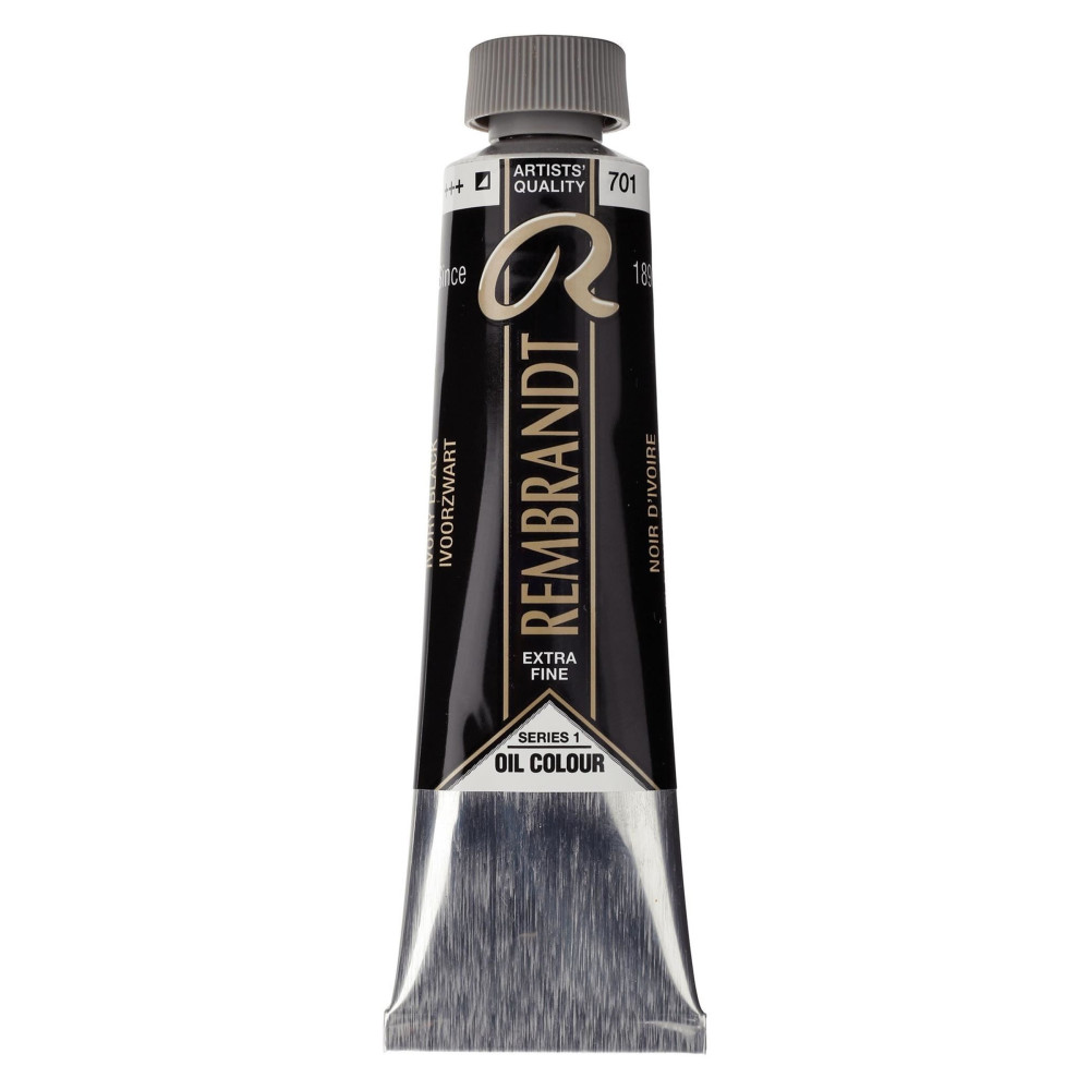 Farba olejna - Rembrandt - Ivory Black, 40 ml