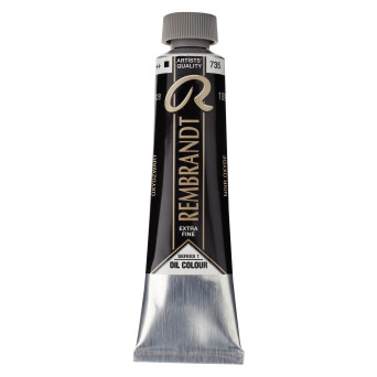 Farba olejna - Rembrandt - Oxide Black, 40 ml