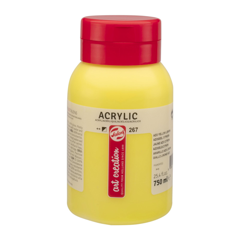 Acrylic paint - Talens Art Creation - Azo Yellow Lemon, 750 ml