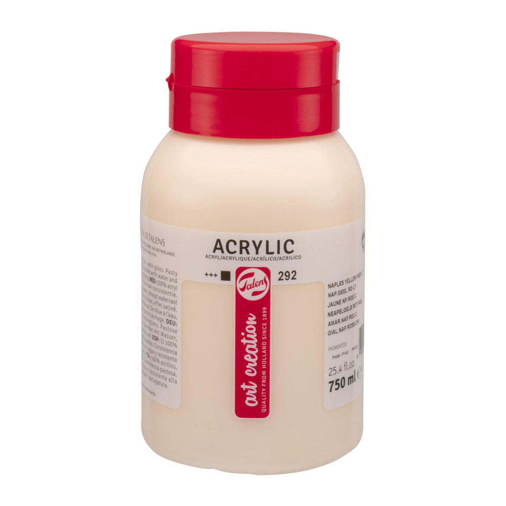 Acrylic paint - Talens Art Creation - Naples Yellow Red Light, 750 ml