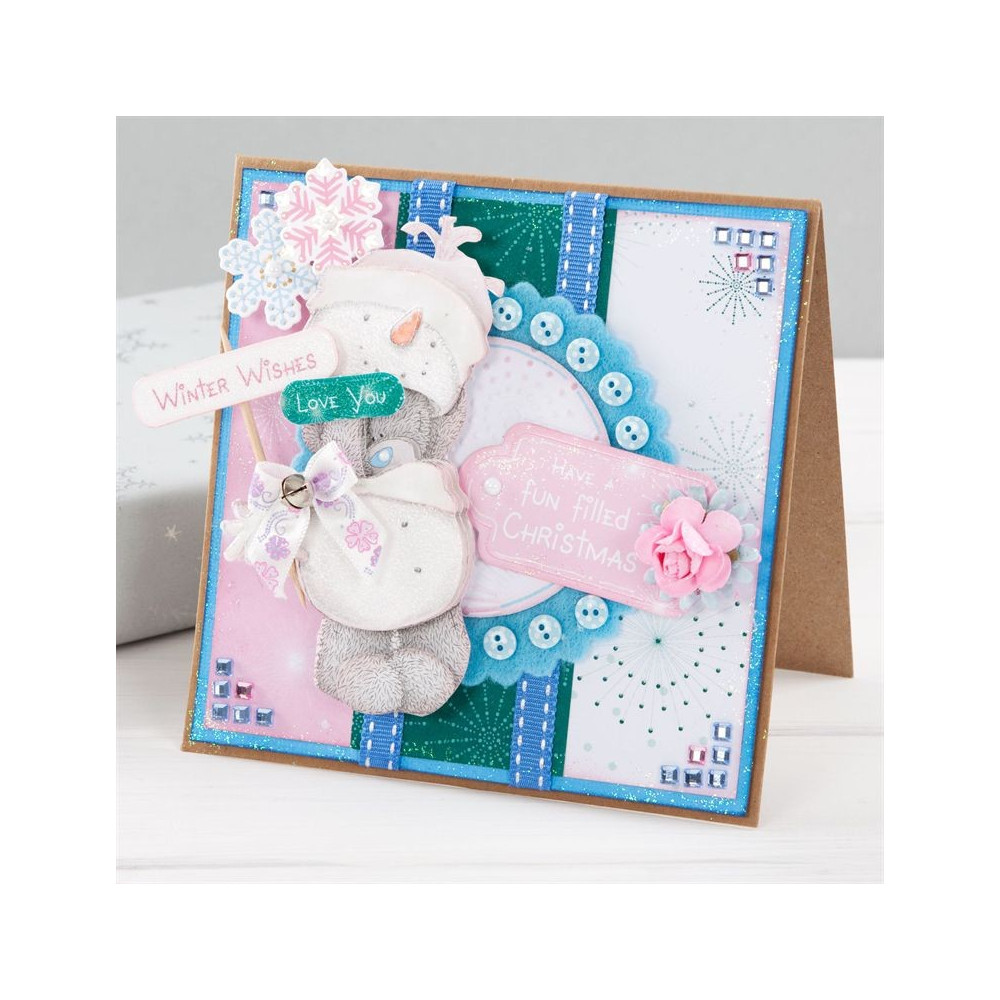 Square card blanks and envelopes - Papermania - Recycled Kraft, 50 pcs.