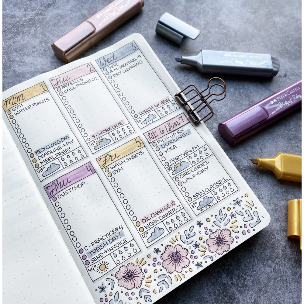Highlighter textliner set in box - Faber-Castell - 4 colors