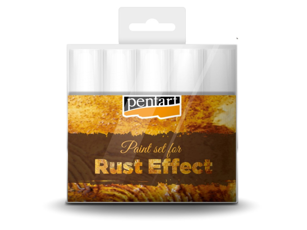 Paint set for Rust Effect - Pentart - 5 colors x 20 ml