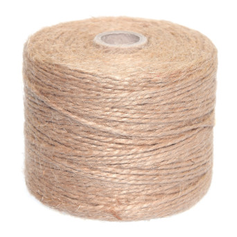 Sznurek jutowy do makramy - naturalny, 2 mm, 500 g, 300 m