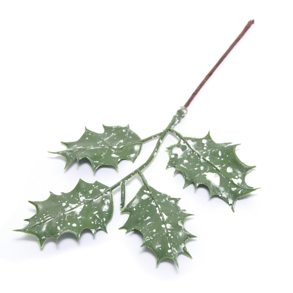 Gałązka świąteczna ostrokrzew - 16 cm