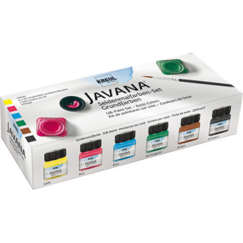 Javana silk fabric paints - Kreul - 6 x 20 ml
