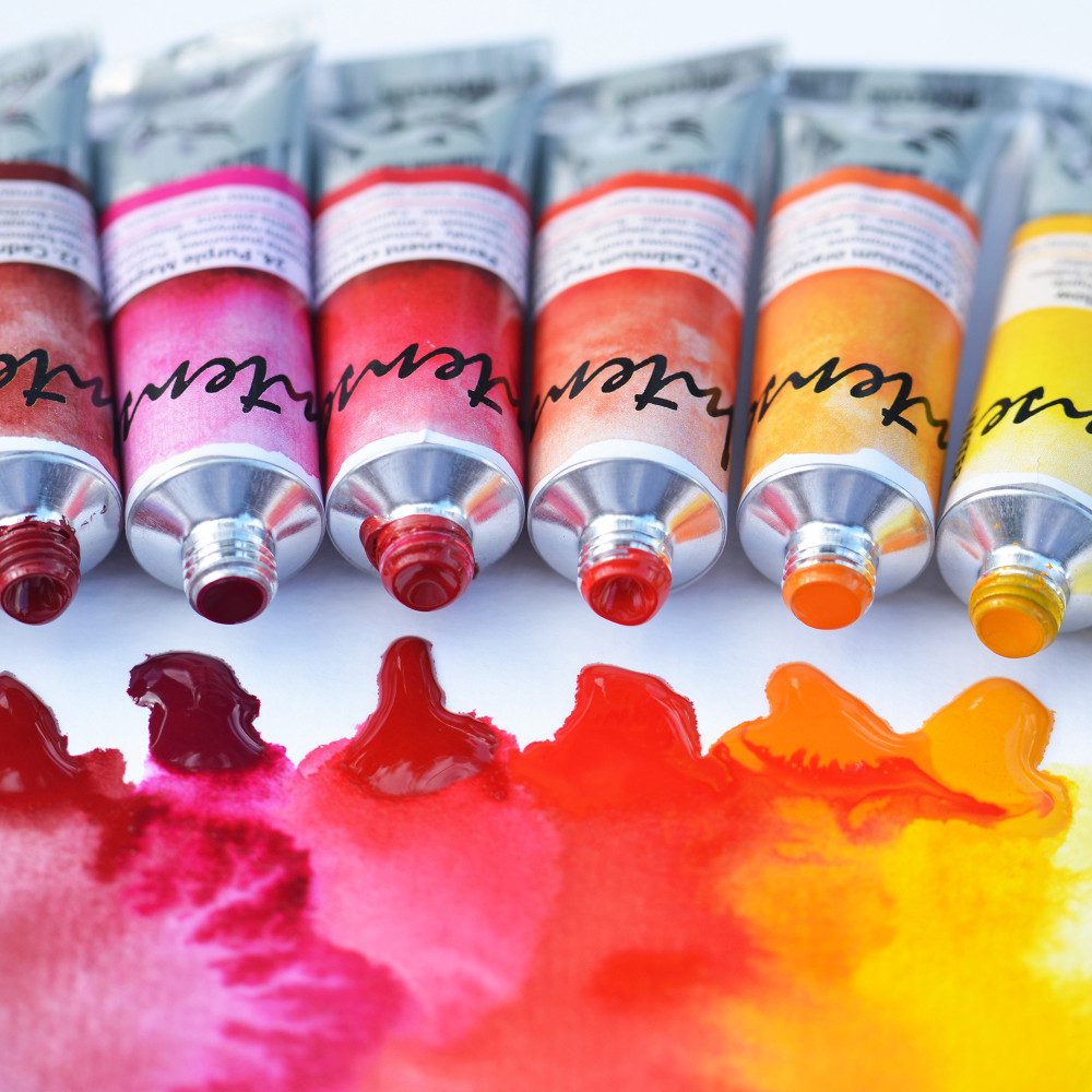 Watercolors Intense in metal case - Renesans - 8 pcs.