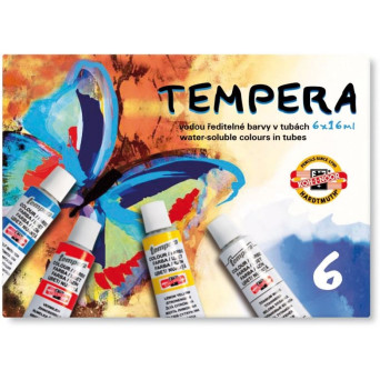 Tempera Paint Set 6 colors 16 ml KOH-I-NOOR