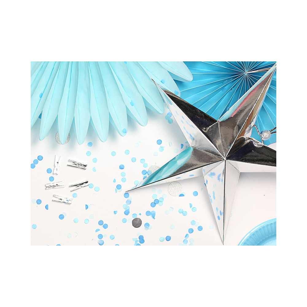 Decorative paper star - silver, 45 cm