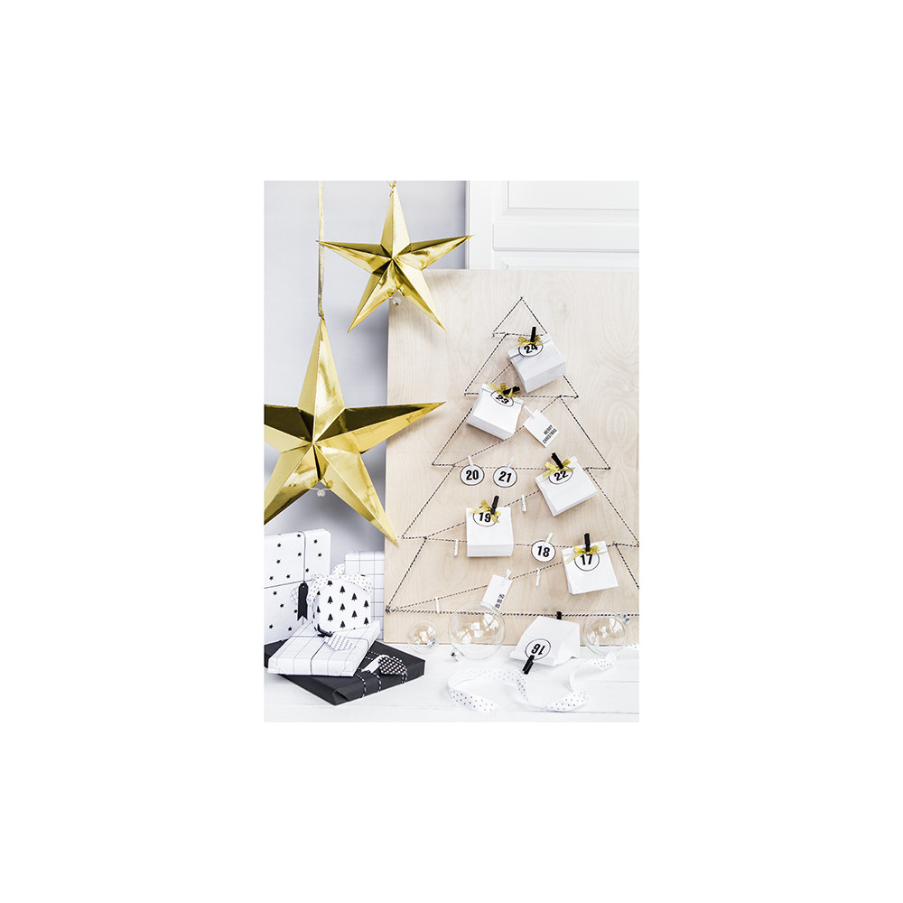 Decorative paper star - gold, 70 cm