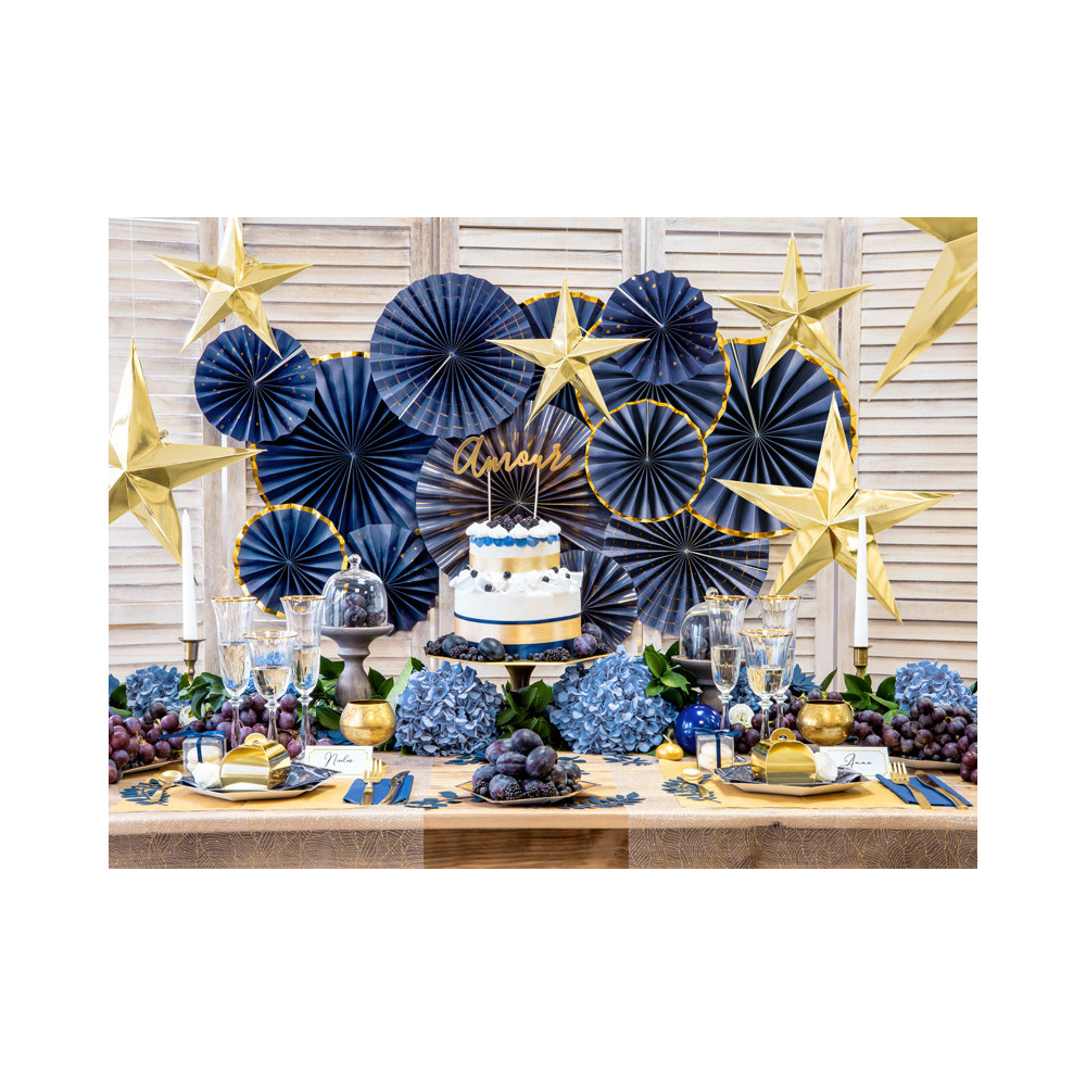 Decorative paper star - gold, 70 cm