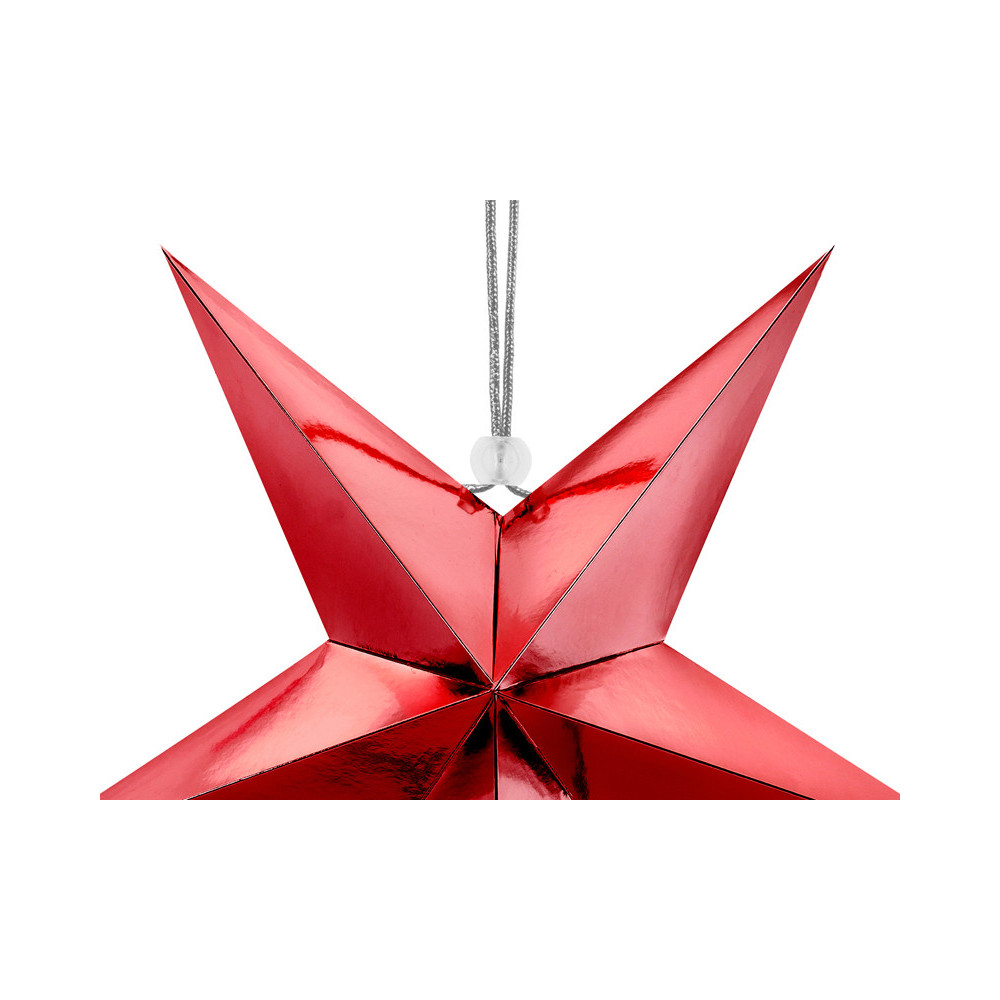 Decorative paper star - red, 30 cm