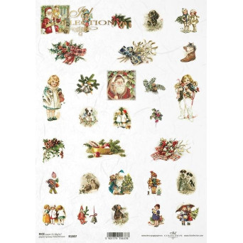 Papier do decoupage A4 - ITD Collection - ryżowy, R1807