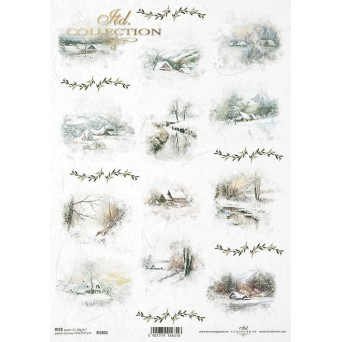 Decoupage rice paper A4 - ITD Collection - R1801