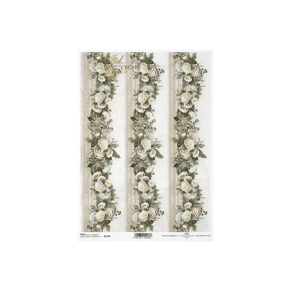 Decoupage rice paper A4 - ITD Collection - R1794