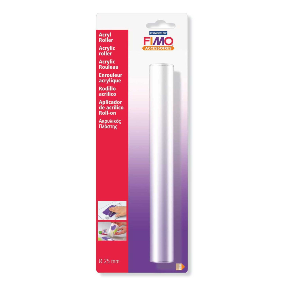 Wałek akrylowy do glinek plastycznych i mas Fimo - Staedtler - 20 cm
