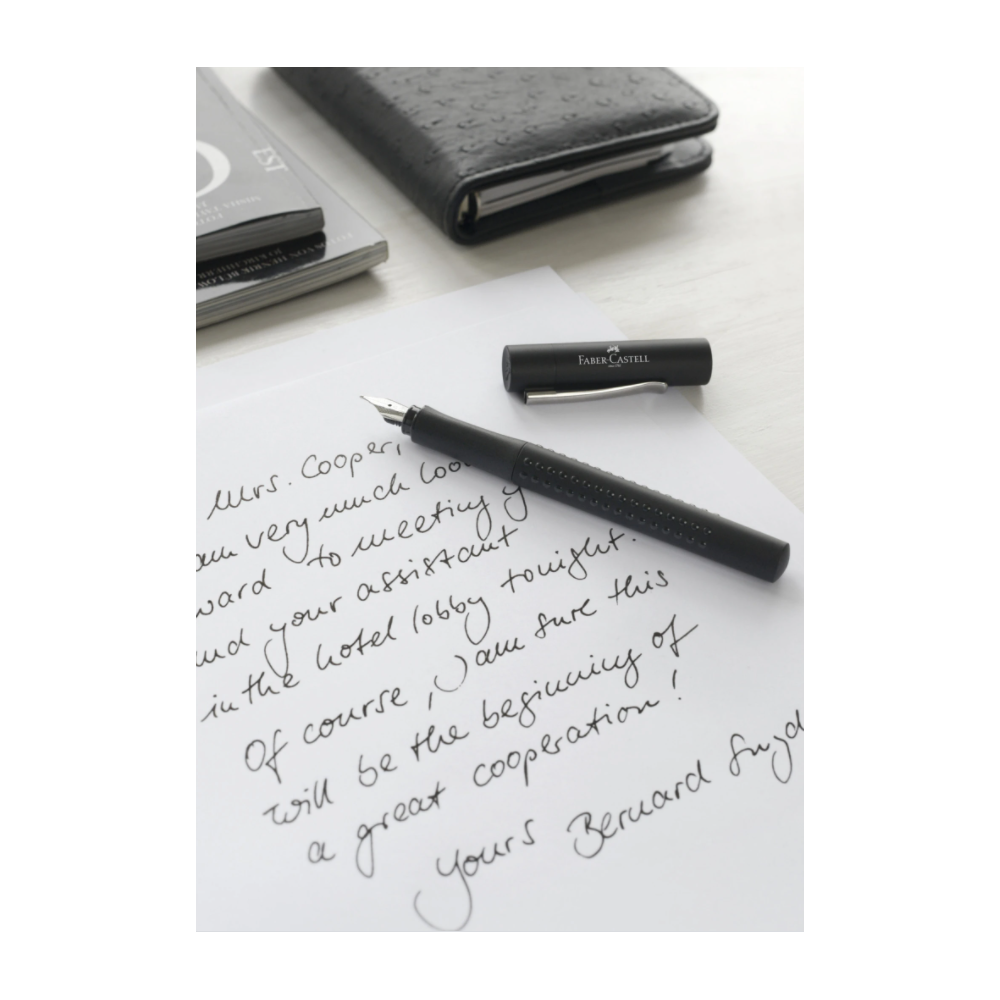 Zestaw prezentowy Grip 2011, pióro wieczne i długopis - Faber-Castell - czarny