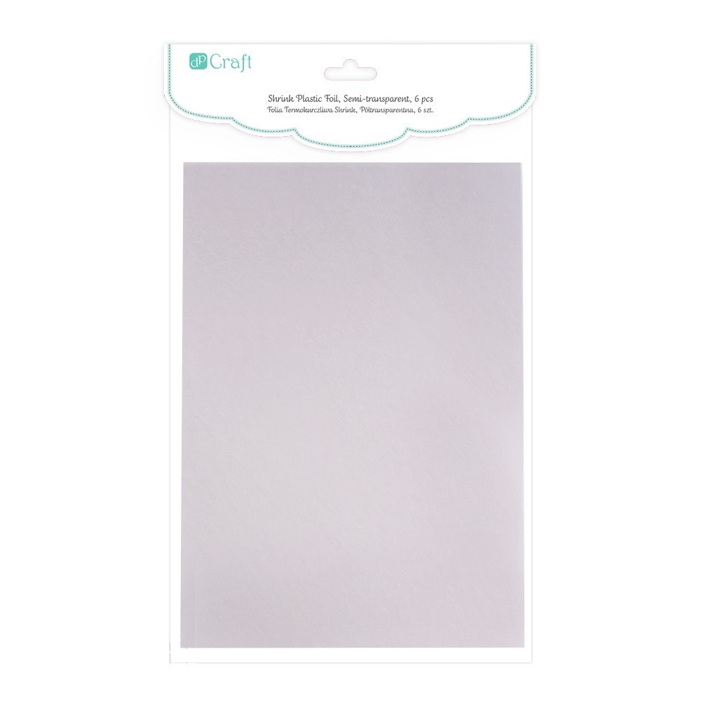 Shrink plastic foil - DpCraft - semitransparent 6 pcs.