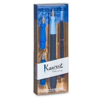 Zestaw do kaligrafii Perkeo - Kaweco - niebieski, 6 szt.