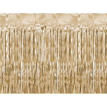 Kurtyna Party - złota, 90 x 250 cm