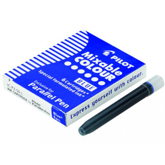 Cartridges for Parallel Fountain Pen - Pilot - blue, 6 pcs.