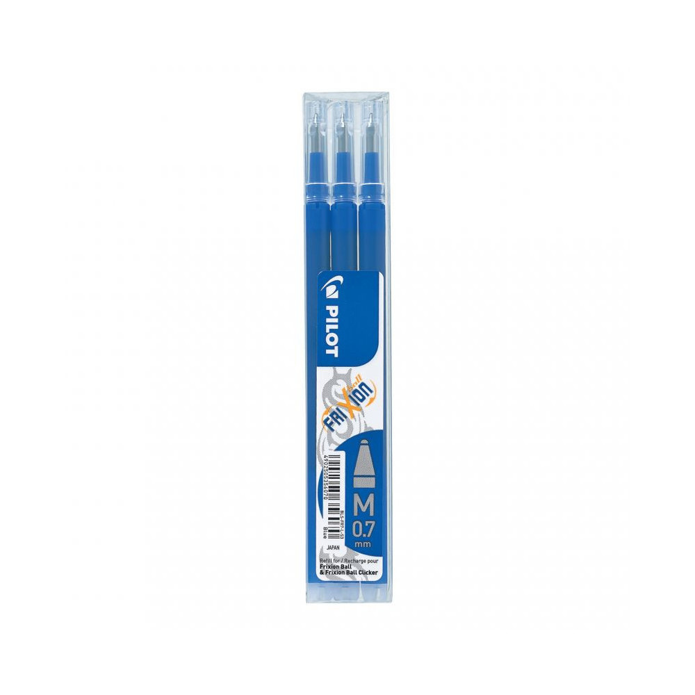 Frixion Ball pen refills - Pilot - blue, 0,7 mm, 3 pcs.