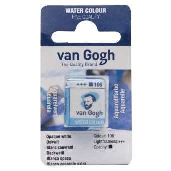 Farba akwarelowa w kostce - Van Gogh - 106 Opaque White