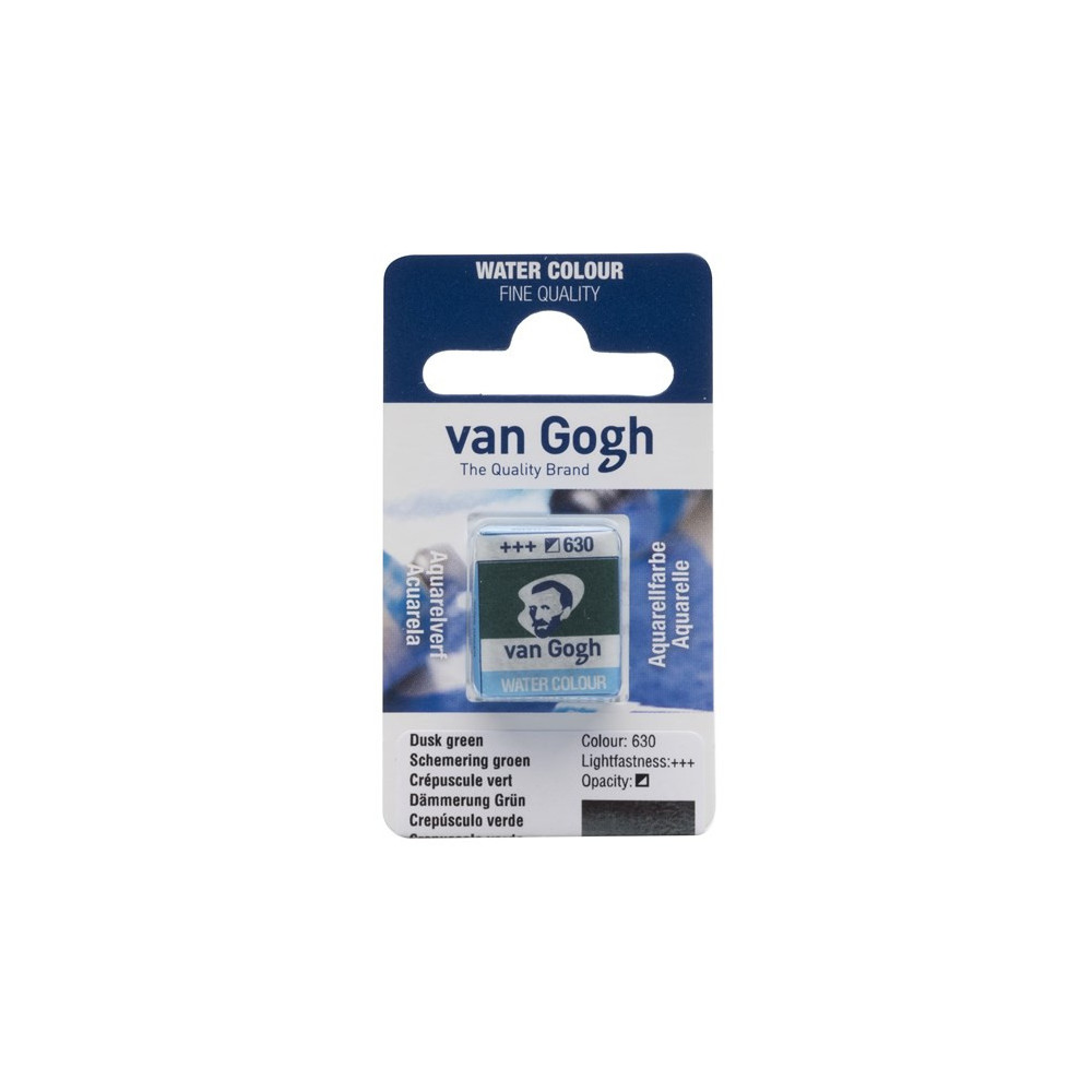 Farba akwarelowa w kostce - Van Gogh - 630 Dusk Green