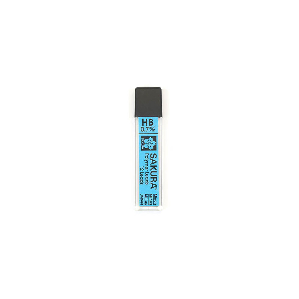 Mechanical pencil lead refills, 0,7 mm- Sakura - HB, 12 pcs.