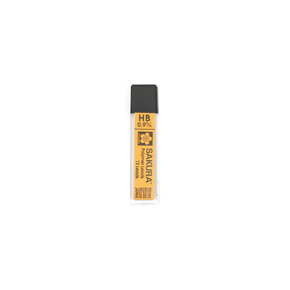 Mechanical pencil lead refills, 0,9 mm- Sakura - HB, 12 pcs.