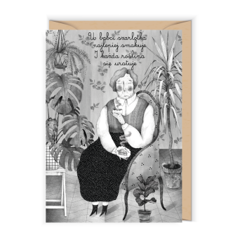 Greeting card - Cudowianki - Babcina szarlotka, 12 x 17 cm