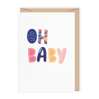 Kartka okolicznościowa - Cudowianki - Oh Baby, 12 x 17 cm