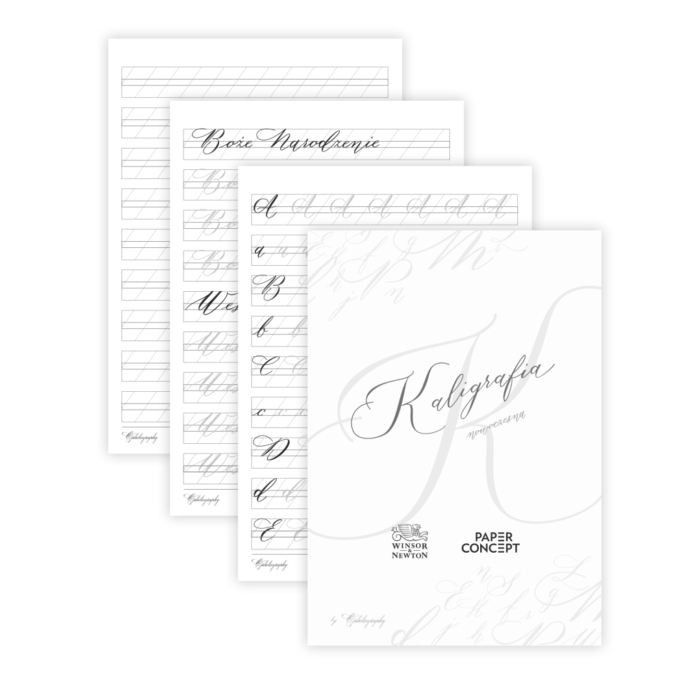 Calligraphy practice sheet - PaperConcept - Christmas expressions
