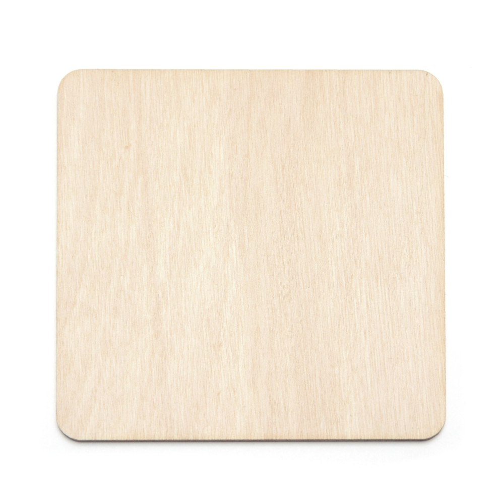 Wooden squared pad - Simply Crafting - 9,2 cm