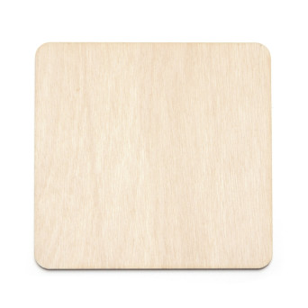 Wooden squared pad - Simply Crafting - 9,2 cm