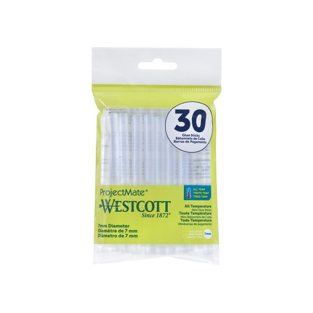 Wkłady klejowe do pistoletu - Westcott - 7 mm x 10,2 cm 30 szt.
