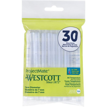 Glue gun sticks - Westcott - 7 mm x 10,2 cm 30 pcs
