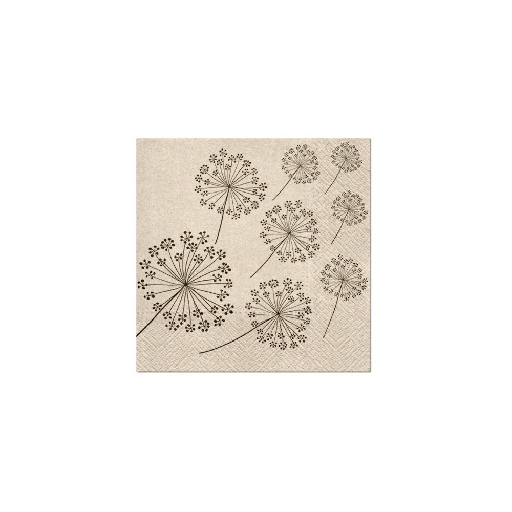 Decorative napkins - Paw - Dandelions, 20 pcs.