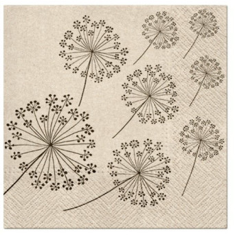 Decorative napkins - Paw - Dandelions, 20 pcs.