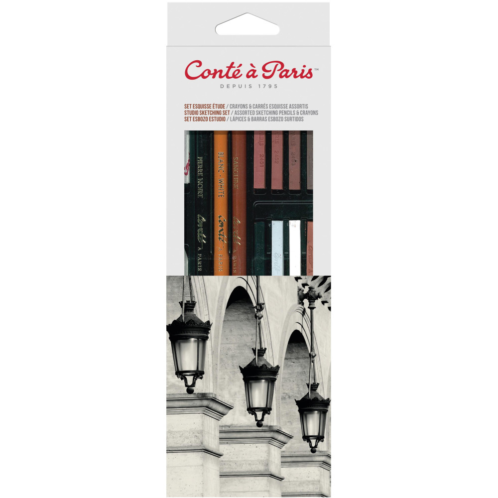 Studio Sketching set - Conté à Paris - 18 pcs