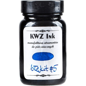 Atrament do piór wiecznych - KWZ Ink - błękit nr 5, 60 ml