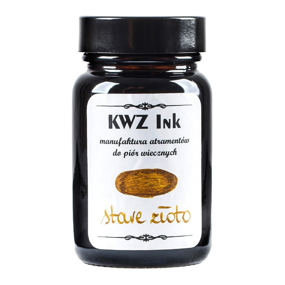 Atrament do piór wiecznych - KWZ Ink - stare złoto, 60 ml