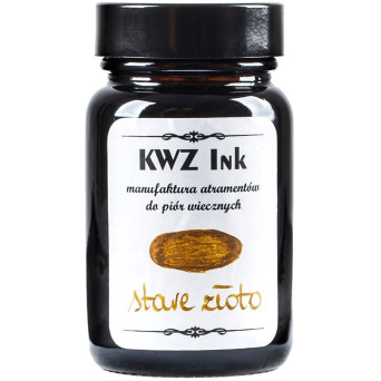 Atrament do piór wiecznych - KWZ Ink - stare złoto, 60 ml