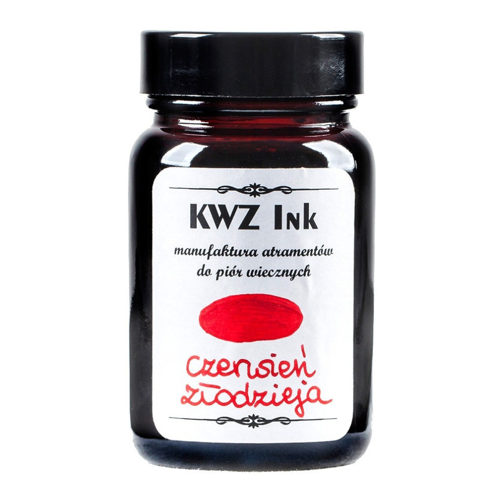 Atrament do piór wiecznych - KWZ Ink - czerwień złodzieja, 60 ml
