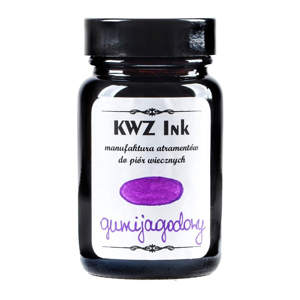 Atrament do piór wiecznych - KWZ Ink - gumijagodowy, 60 ml