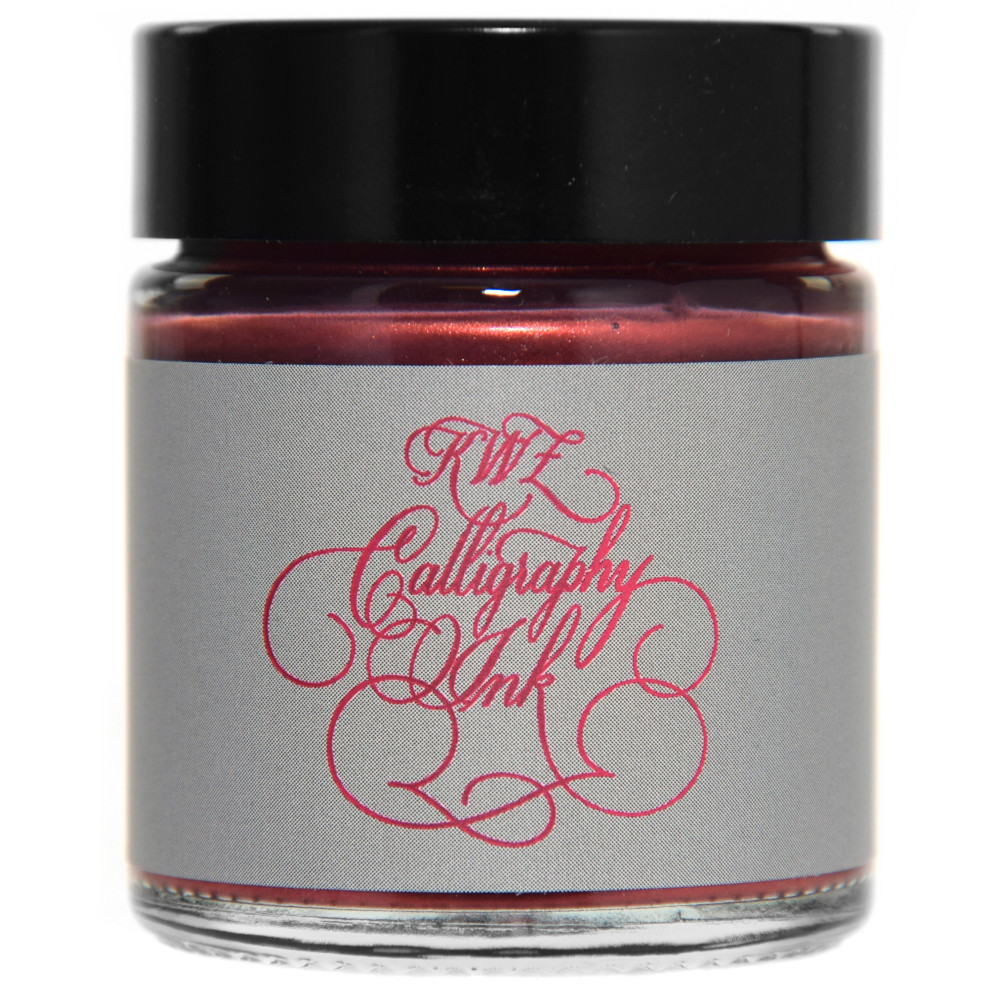 Tusz Calligraphy Ink, metaliczny - KWZ Ink - Mercury Red, 25 g